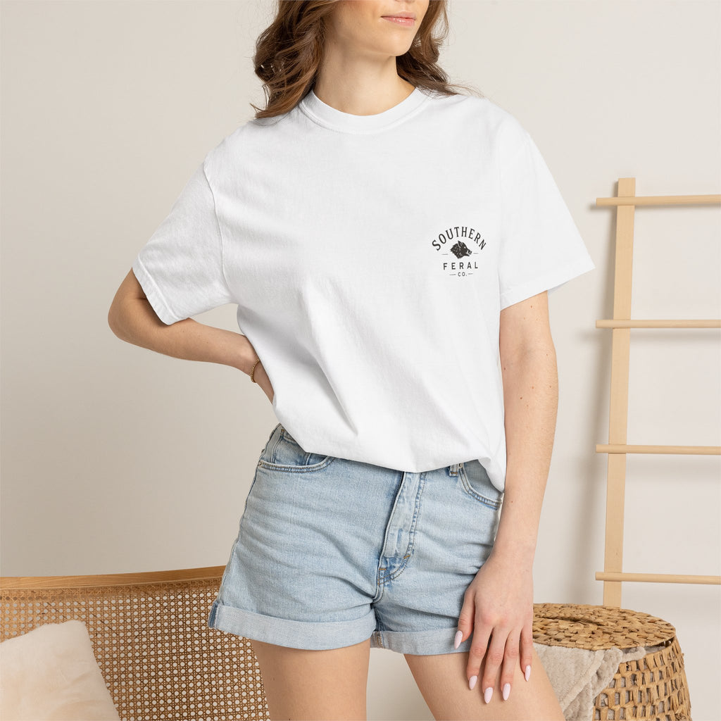 Southern Feral Co. Graphic T-Shirt — Vintage Boar Logo Tee