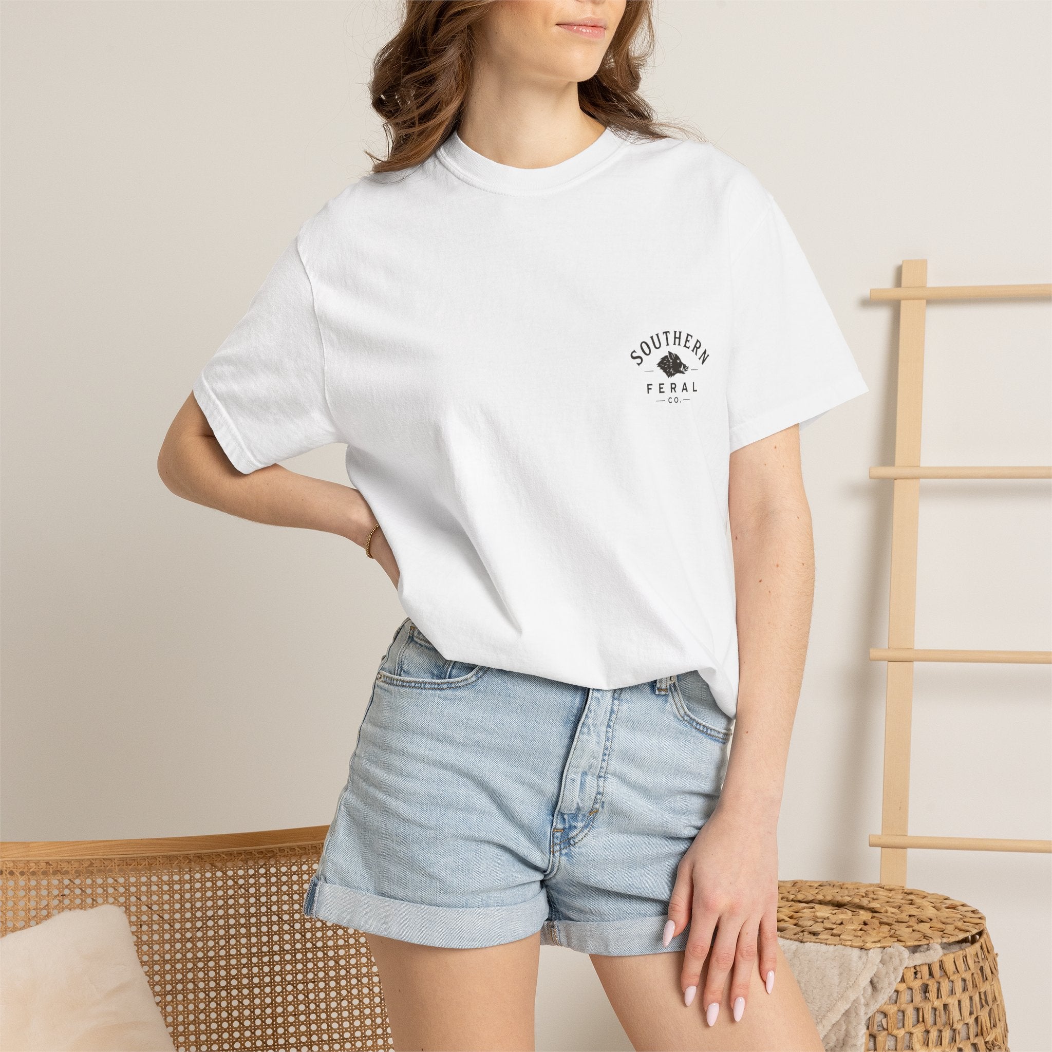 Southern Feral Co. Graphic T-Shirt — Vintage Boar Logo Tee