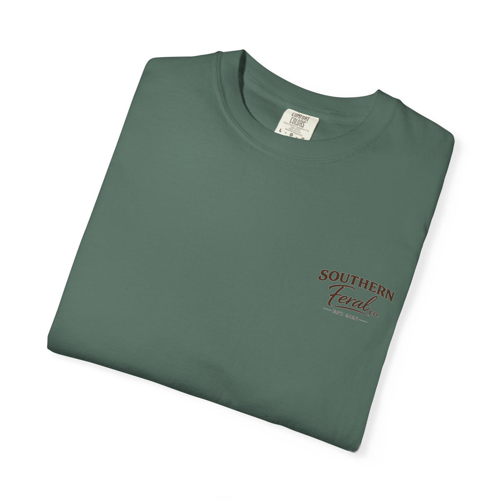 Southern Feral Skull T‑Shirt — Deer Skull Graphic Tee