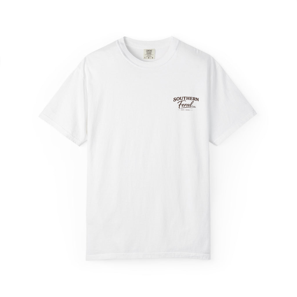 Southern Feral Skull T‑Shirt — Deer Skull Graphic Tee