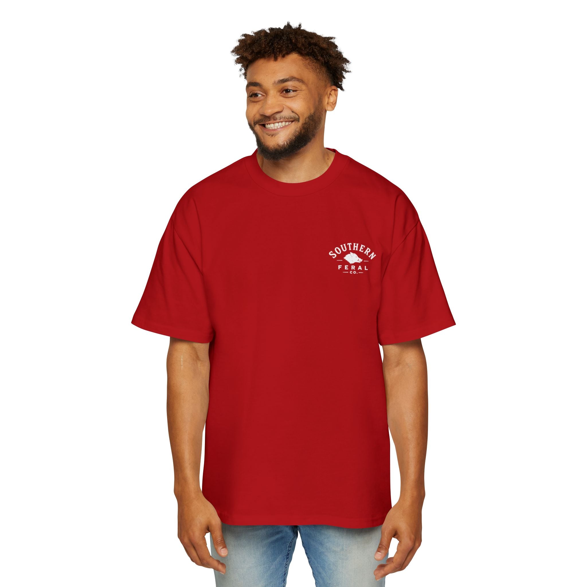 Southern Feral Co. Graphic Tee — Boar Oversized T‑Shirt