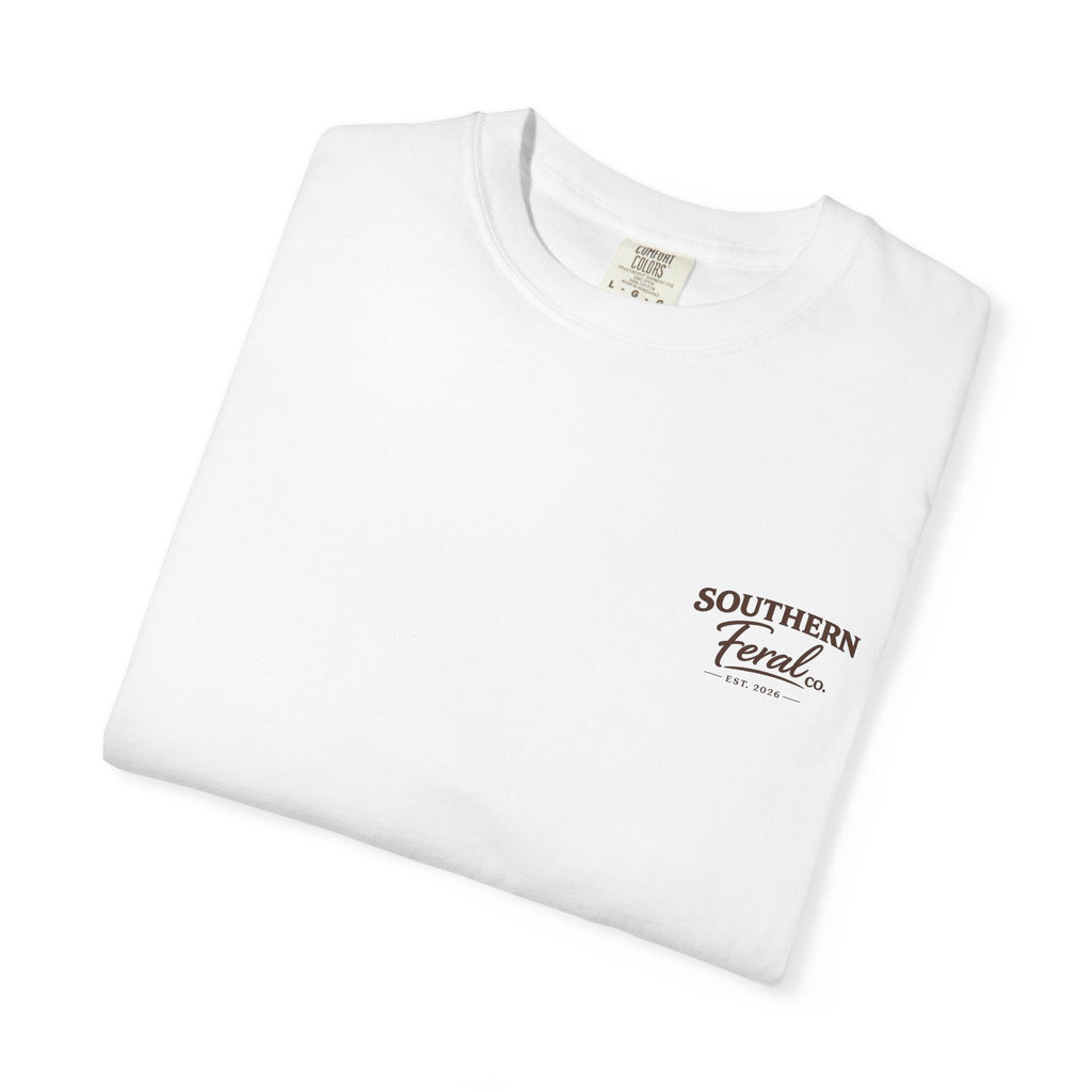 Southern Feral Skull T‑Shirt — Deer Skull Graphic Tee