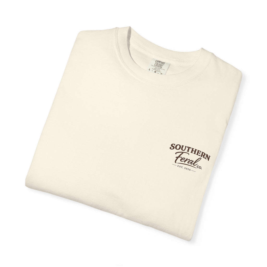 Southern Feral Skull T‑Shirt — Deer Skull Graphic Tee